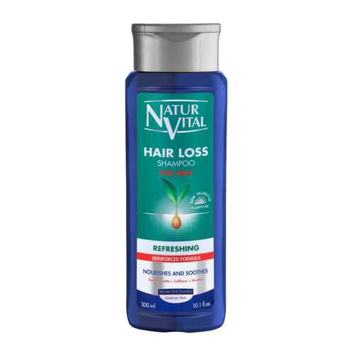 Natur Vital Hair Loss  Scalp Refreshing Shampoo For Men on white background