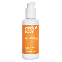 Hair and Body Oil on white background