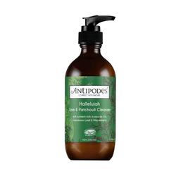 Hallelujah Lime and Patchouli Cleanser on white background