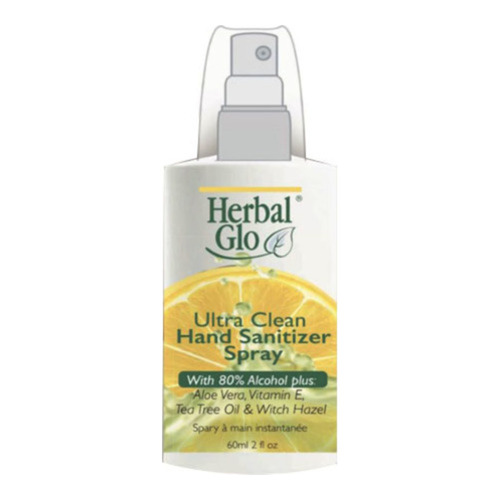 Naturally Yours Herbal Glo Ultra Clean Hand Sanitizer on white background