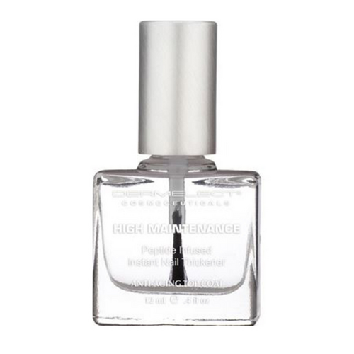 Dermelect Cosmeceuticals High Maintenance Instant Nail Thickener Top Coat, 12ml/0.4 fl oz