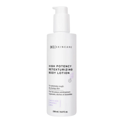 DCL Dermatologic High Potency Retexturizing Body Lotion on white background