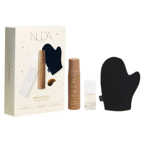 NUDA Holiday Bronze Glow Kit on white background