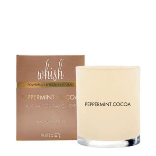 Whish Holiday Candle - Peppermint Cocoa, 227g/8 oz