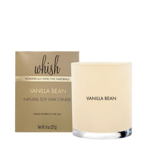 Whish Holiday Candle - Vanilla Bean on white background