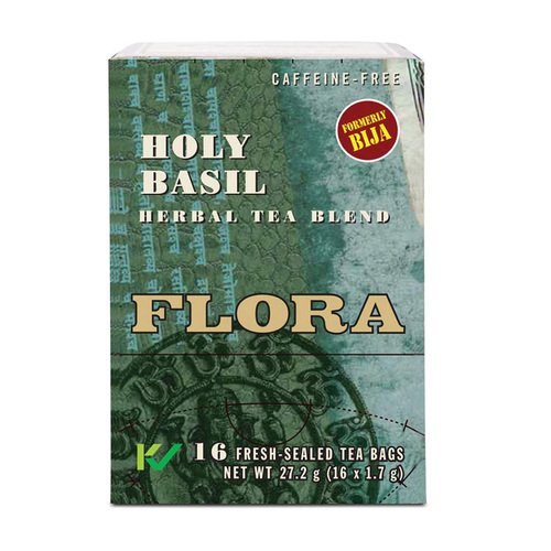 Flora Holy Basil on white background