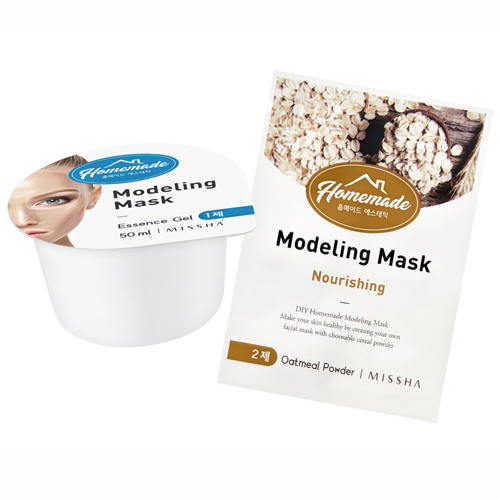 MISSHA Homemade Modeling Mask - Mung Bean 50ml + 5g on white background