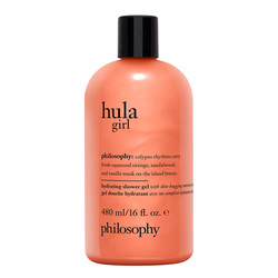 Hula Girl Hydrating Shower Gel on white background