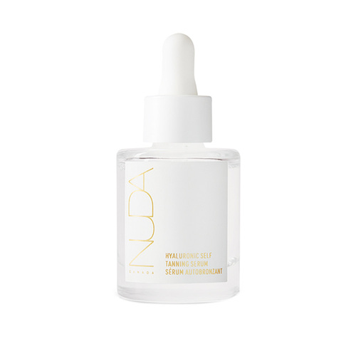 NUDA Hyaluronic Self Tanning Serum on white background