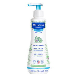 Hydra Bebe Body Lotion on white background