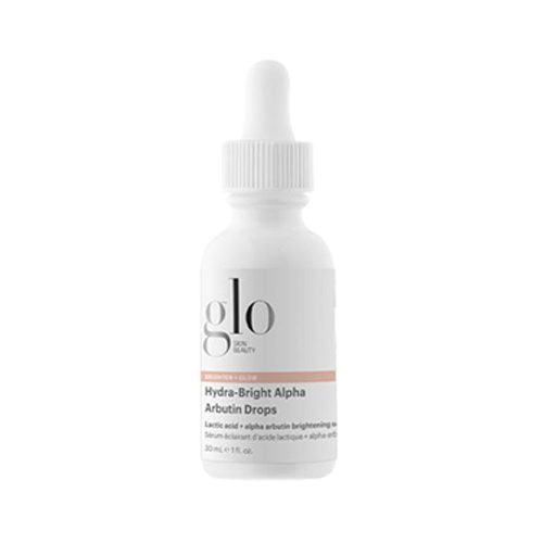 Glo Skin Beauty Hydra-Bright Alpha Arbutin Drops on white background