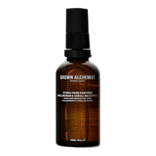 Grown Alchemist Hydra-Hand Sanitiser - Tri-Hyaluronan Complex, Corallina Extract on white background