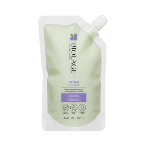 Biolage Hydra Source Deep Treatment Pack Hair Mask for Dry Hair, 100ml/3.38 fl oz