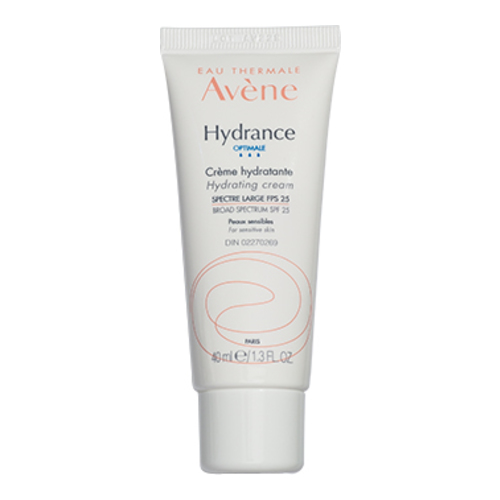 Avene Hydrance Optimale Hydrating Cream SPF 25 on white background