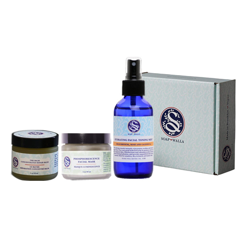 Soapwalla Hydrating Facial Gift Set on white background