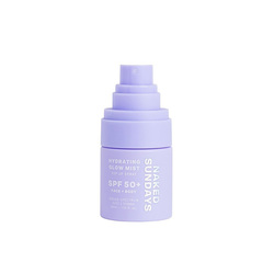 Hydrating Glow Mist Sunscreen Top Up Spray SPF50 on white background