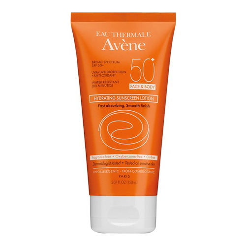 Avene Hydrating Sunscreen Lotion SPF 50+ (Face and Body), 150ml/5.1 fl oz