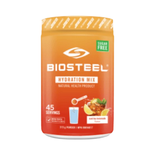 BioSteel Hydration Mix Iced Tea Lemonade, 140g/4.94 oz BioSteel Hydration Mix Iced Tea Lemonade on white background