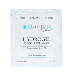 Hydrogel Decollete Mask on white background