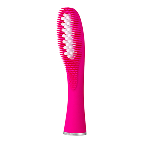 FOREO ISSA Hybrid Wave Brush Head - Black on white background