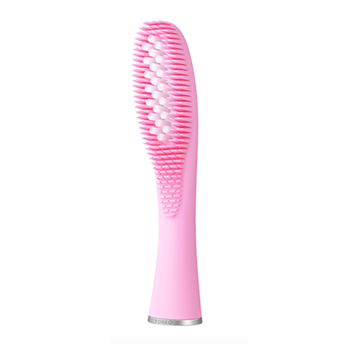 FOREO ISSA Hybrid Wave Brush Head - Black on white background