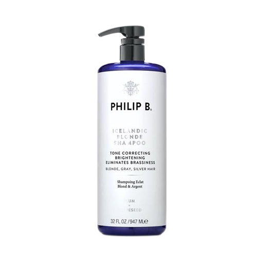 Philip B Botanical Icelandic Blonde Shampoo on white background