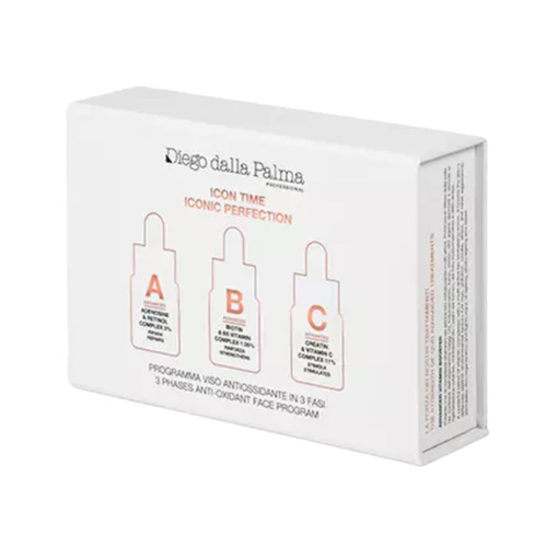 Diego dalla Palma Professional Iconic Perfection A-B-C - 3-Phase Antioxidant Face Program on white background