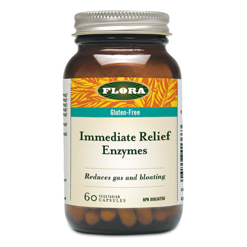 Flora Immediate Relief Enzymes on white background