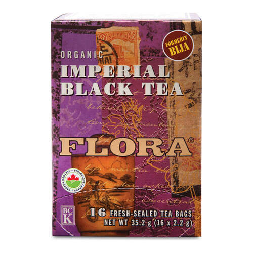 Flora Imperial Black on white background
