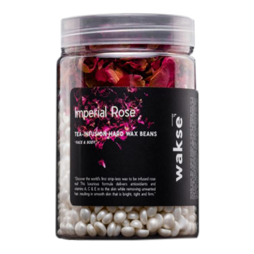 WAKSE  Mini Imperial Rose Tea Infusion Hard Wax Beans on white background