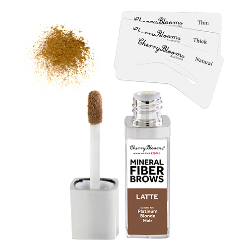 Cherry Blooms Instant Fiber Brow Kit-01 Cappuccino Brown on white background