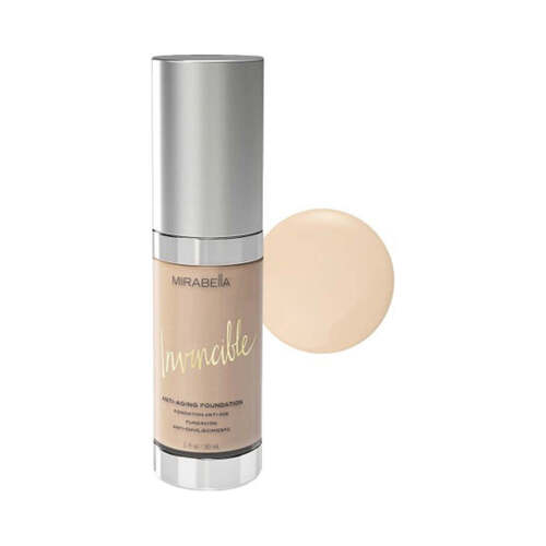 Mirabella Invincible Anti-Aging HD Foundation - 0 Porcelain on white background
