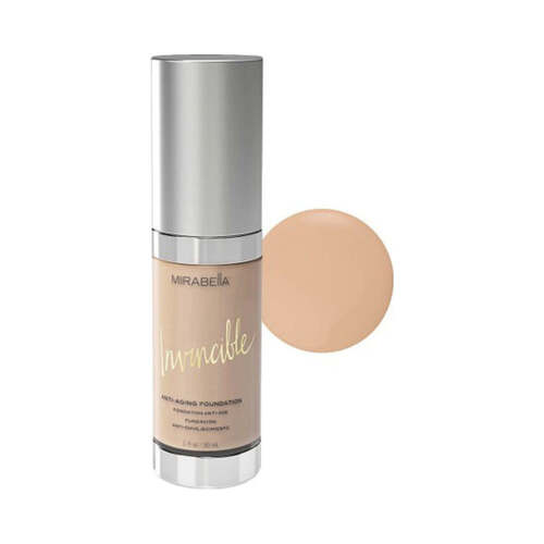 Mirabella Invincible Anti-Aging HD Foundation - 0 Porcelain on white background