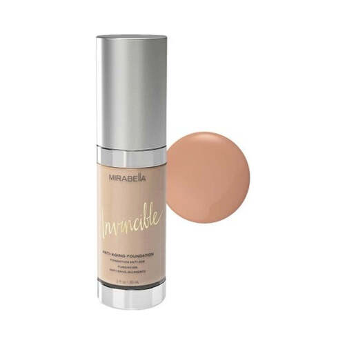 Mirabella Invincible Anti-Aging HD Foundation - 0 Porcelain on white background