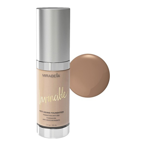 Mirabella Invincible Anti-Aging HD Foundation - 0 Porcelain on white background