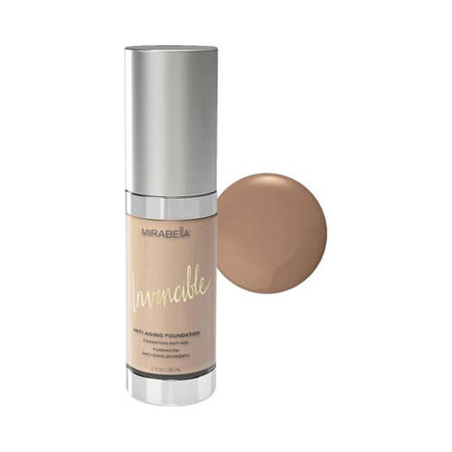 Mirabella Invincible Anti-Aging HD Foundation - 0 Porcelain on white background