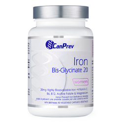 Iron Bis-Glycinate 20 on white background