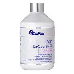 Iron Bis-Glycinate 20 - Liquid on white background