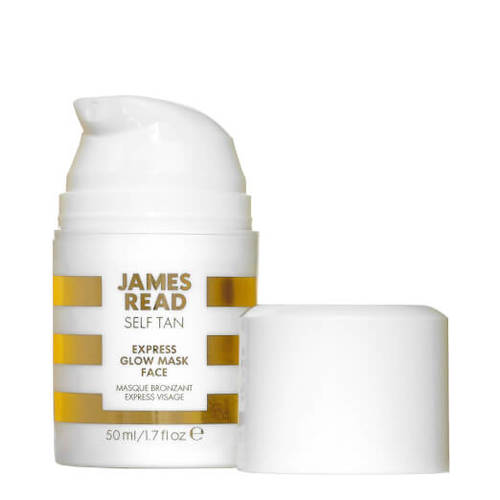 James Read SELF TAN Express Glow Mask Face on white background