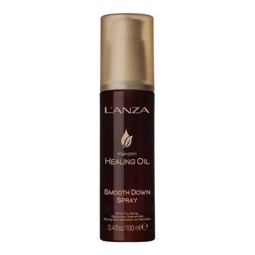 Lanza Keratin Healing Oil Smooth Down Spray on white background