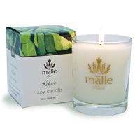 Malie Organics Coconut Vanilla Soy Candle on white background