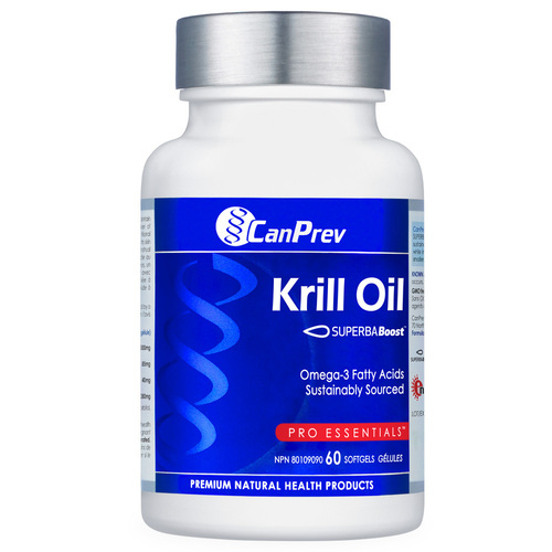 CanPrev Krill Oil on white background