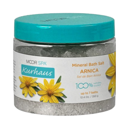 Moor Spa Kurhaus Arnica Bath Salts on white background