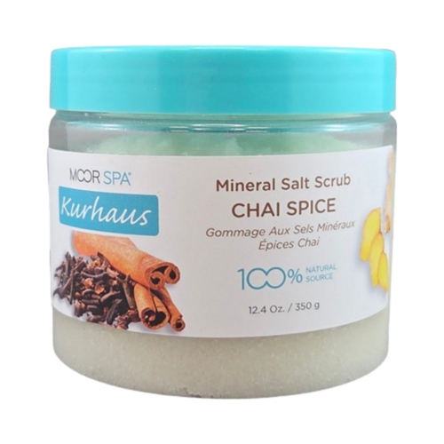 Moor Spa Kurhaus Chai Spice Salt Scrub on white background