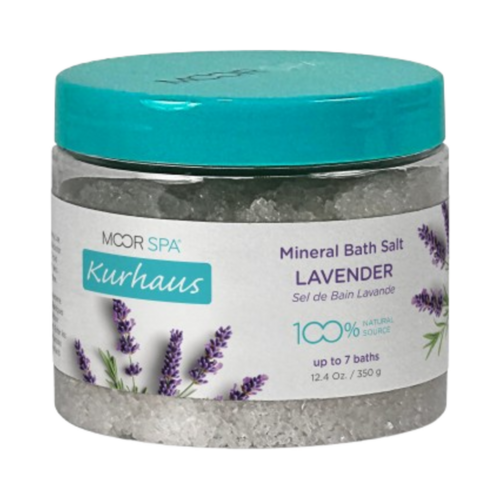 Moor Spa Kurhaus Lavender Bath Salts on white background