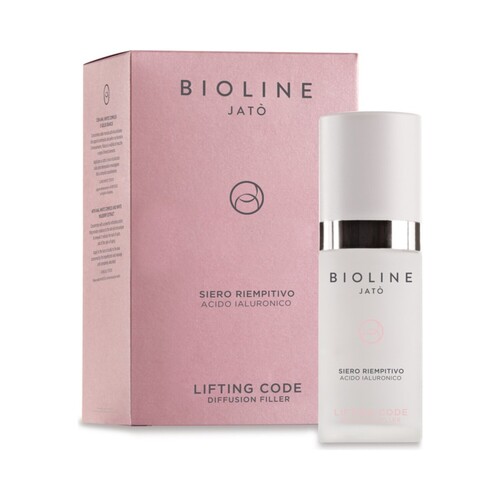 Bioline LIFTING CODE Filler Serum Hyaluronic Acid on white background