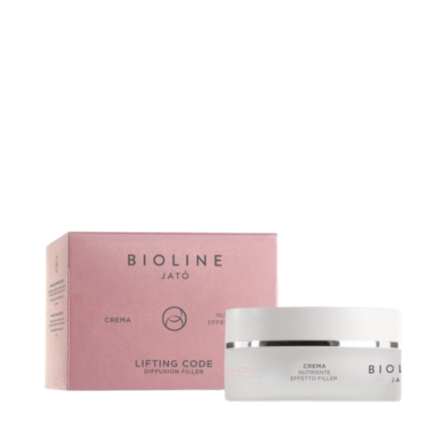 Bioline LIFTING CODE Nourishing Cream Filling Effect on white background