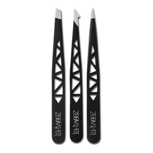 LaTweez Tweezers Set on white background