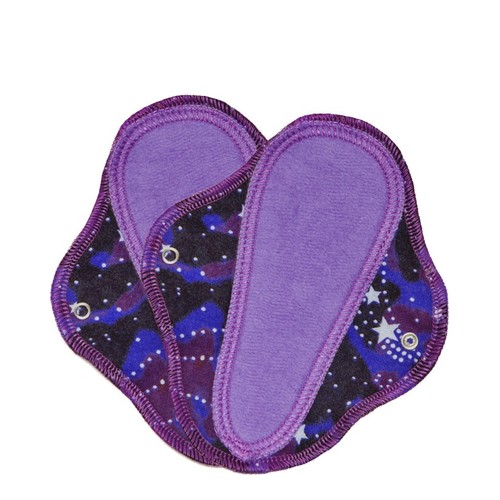 Lunapads Organic Thong Pantyliners - Cocoa Kaleidoscope on white background