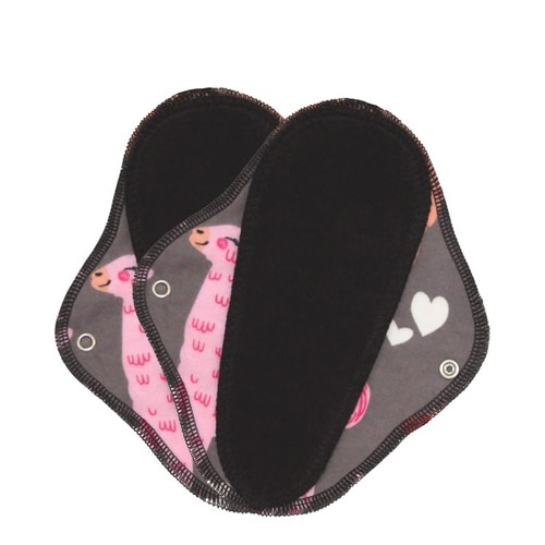 Lunapads Organic Thong Pantyliners - Cocoa Kaleidoscope on white background